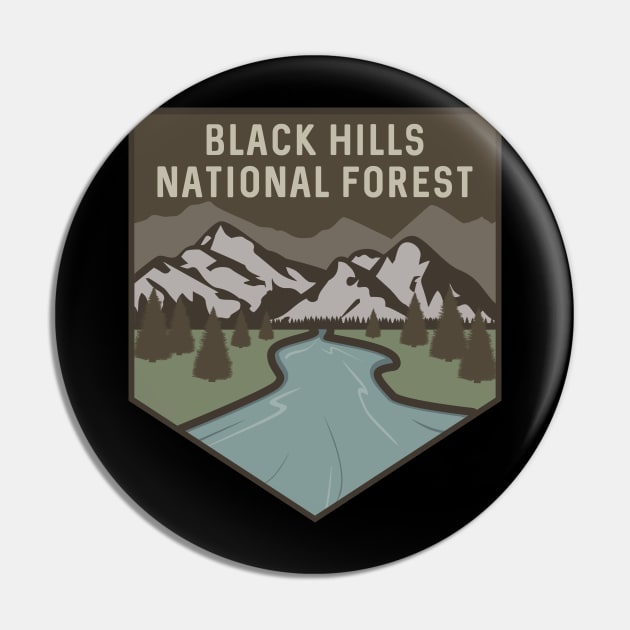 Back Hills National Forest South Dakota Pin by SouthDakotaGifts