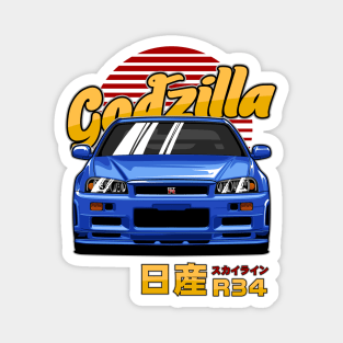 Nissan Skyline R34 GTR Magnet