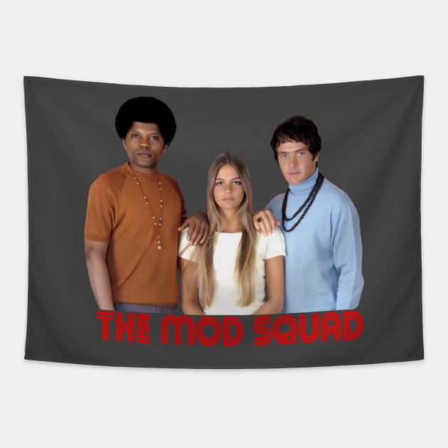 The Mod Squad - 60s/70s Tv Show Tapestry by wildzerouk