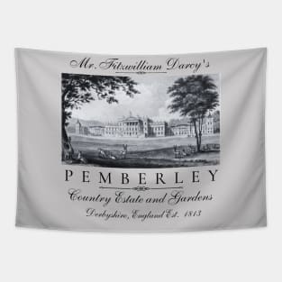 Pride & Prejudice Jane Austen Pemberley Estate Tapestry