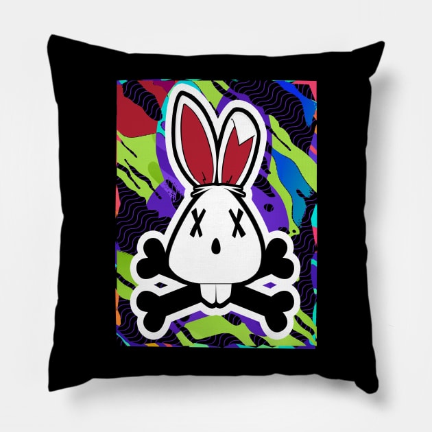 Wild Rabbit Pillow by GLStyleDesigns