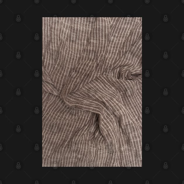 Piece of cotton fabric with creases and crumpled by AnaMOMarques