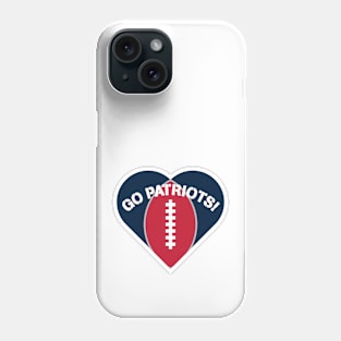 Heart Shaped New England Patriots Phone Case