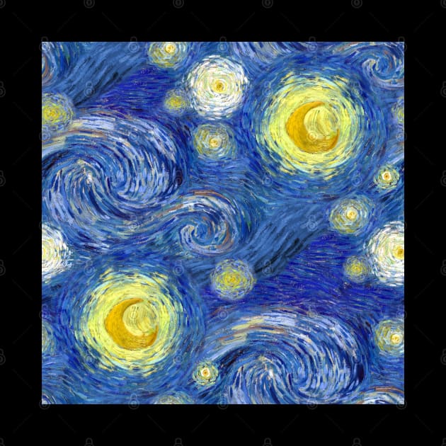 Starry Night Pattern - Van Gogh by MulletHappens