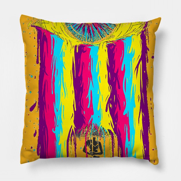 rainbow tears Pillow by pranata