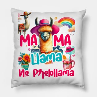 NO PROB-LLAMA  Design Vintage Llama Funny Pillow