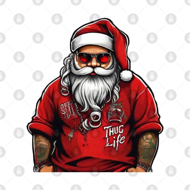 Santa cool thug life by M color studio