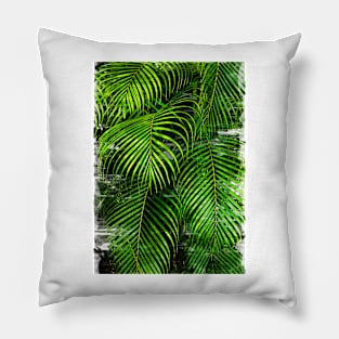 Palm Tree Leaves Abstract - For plant lovers Pillow