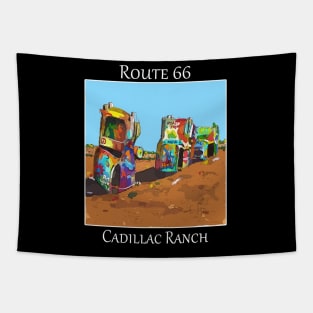 Cadillac Ranch on Route 66 near Amarillo Texas. Tapestry