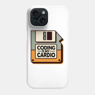 Coding Is My Cardio | Retro Hacker Style Phone Case