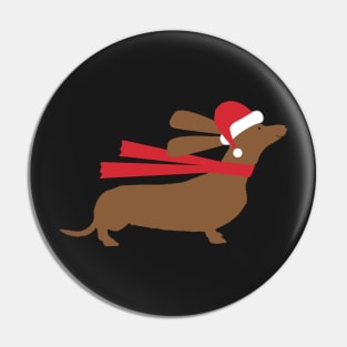 Christmas Dachshund Pin