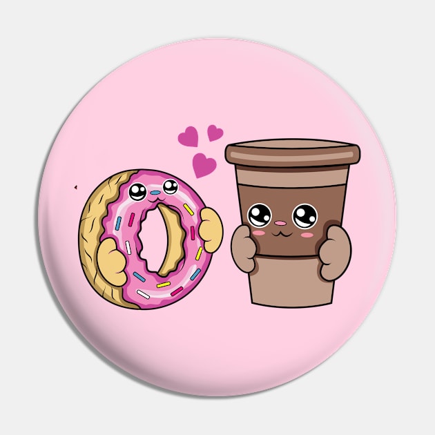 All i need is donuts and coffee, Kawaii donuts and coffee cartoon. Pin by JS ARTE