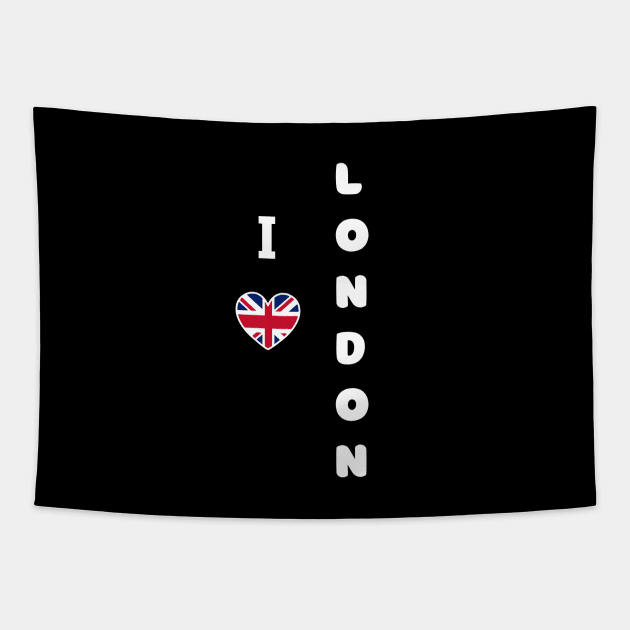 I Love London Tapestry by TravelGiftDesign