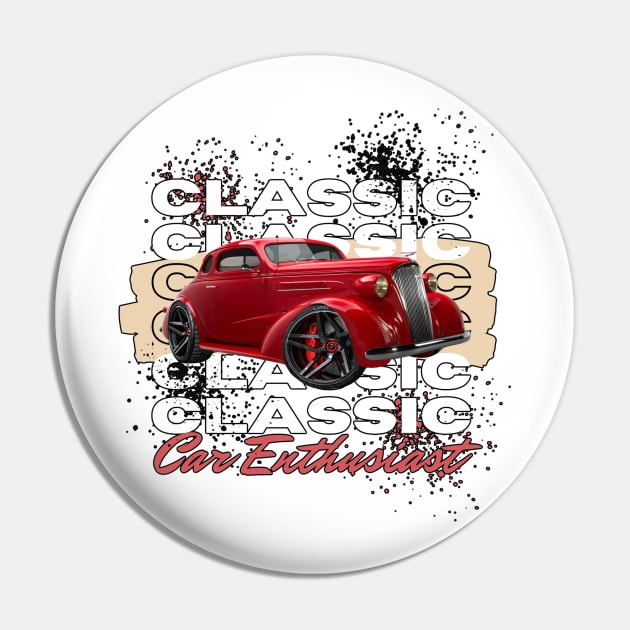 Classic Car Enthusiast Pin by Wilcox PhotoArt