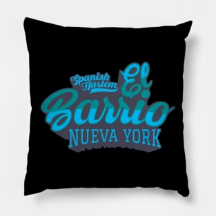 New York El Barrio  - El Barrio Spanish Harlem  - El Barrio  NYC Spanish Harlem Manhattan logo Pillow