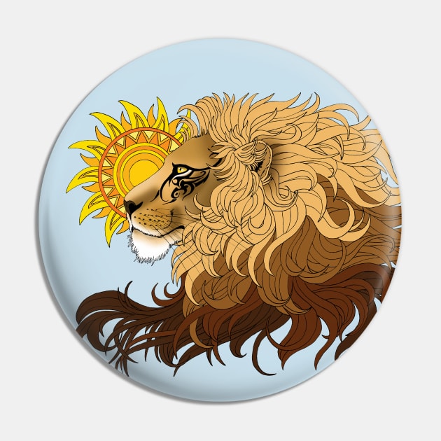 Leo Lion Pin by tigressdragon