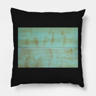 Green Wood Background Pillow