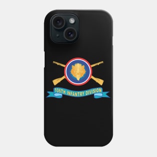 106th Infantry Division - SSI w Br - Ribbon X 300 Phone Case