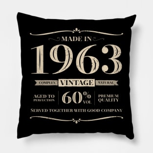 60 years. Born in 1963 Pillow