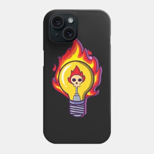 Bulb On Fire Phone Case