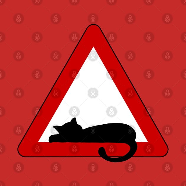 Warning! Lazy cat! by Dannysdesigns80 