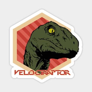 Velociraptor Futuristic Design Magnet