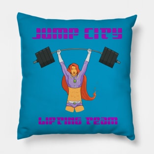 Jump City Lifting Team Pillow