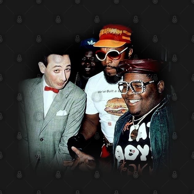 Peewee Herman & Fat Boys with Mr T 1985 by gulymaiden