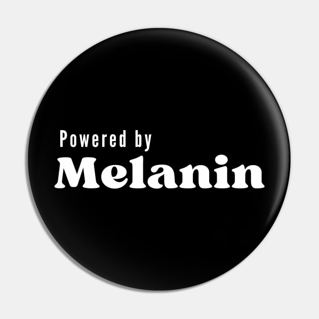 Powered By Melanin, Black Girl Magic, Black Pride Pin by twentysevendstudio