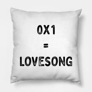 TXT 0X1 lovesong text grunge Pillow