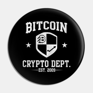 Funny Bitcoin logo Crypto 2009 currency traders gifts Pin