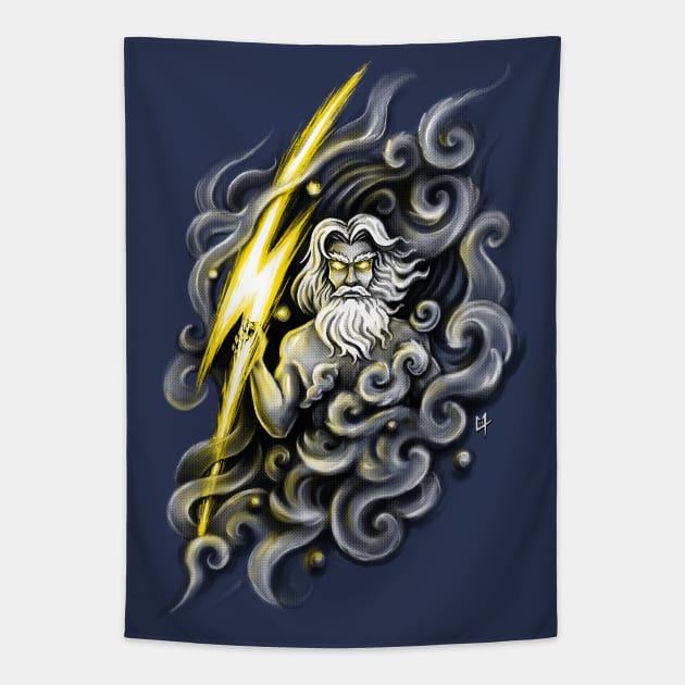 Zeus Tapestry by c0y0te7