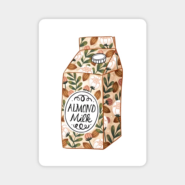 Almond Milk Magnet by Iz Ptica