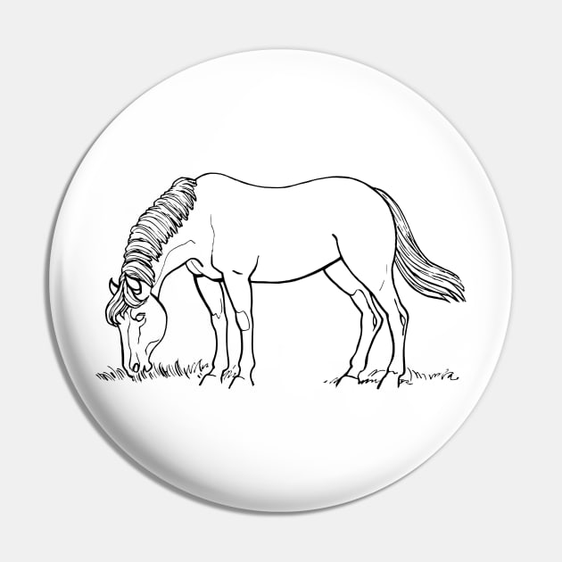 Horse Pin by linesdesigns