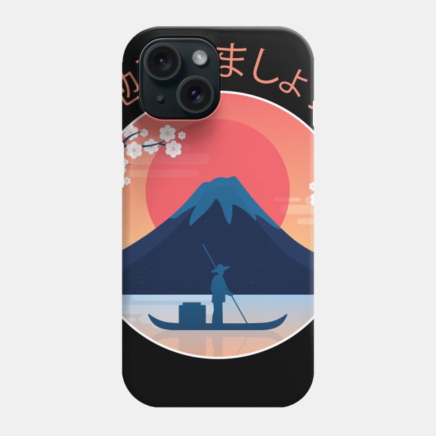 Fuji Japan culture mountain Phone Case by Midoart