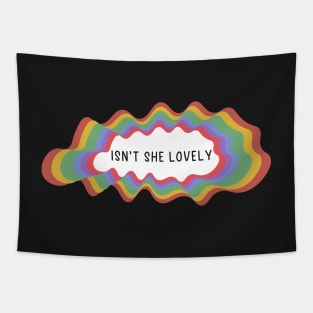 ISN'T SHE LOVELY Sticker Tapestry