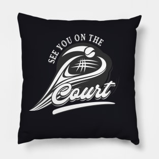 Tennis Racket Tennis Sayings Pillow