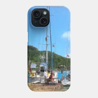 Boats - Relaxing at the Dock Phone Case