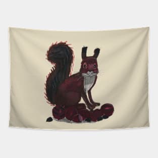 Squirrel with Nuts Tapestry