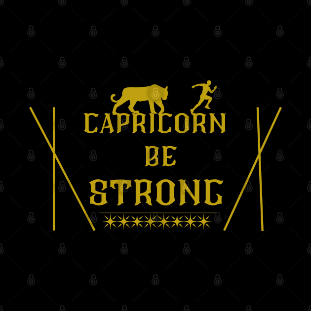 capricorn be estrong by crearty art