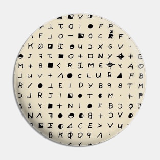 Zodiac Cipher Pin