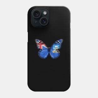 Falkland Islanders Flag  Butterfly - Gift for Falkland Islanders From Falkland Islands Phone Case