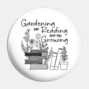 BOHO GARDENING AND READING KEEP YOU GROWING Pin