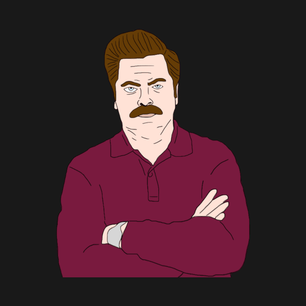 Ron Swanson by VideoNasties