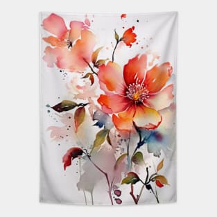 Watercolor flowers Tapestry
