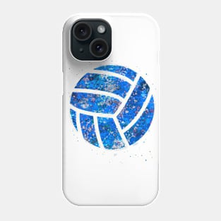 Volleyball Ball blue watercolor Phone Case