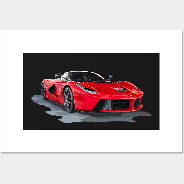 Ferrari LaFerrari Colors Poster