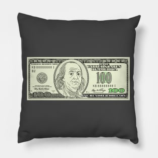 Benjamin Franklin 100 US Dollar Pillow