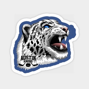 Austin Amurs Mascot Logo Magnet