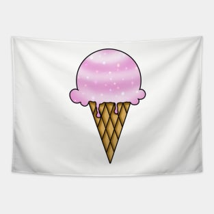 Galaxy Ice Cream - Strawberries and Cream Tapestry